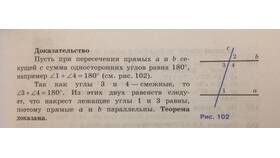 Почему сумма односторонних углов равна 180° в Vans